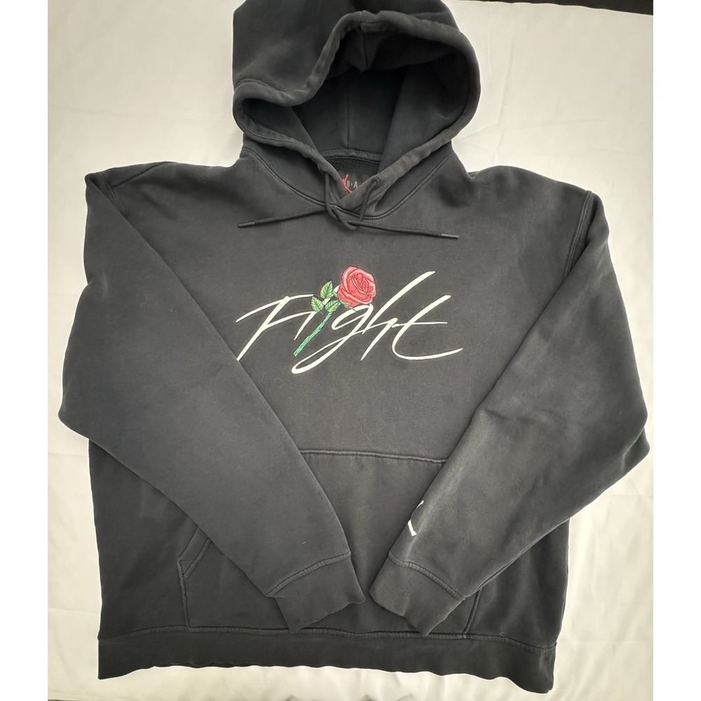 Jordan Hoodie Mens Large Black Fight Rose Sorry For Your Loss Tour 1992 Pullover
